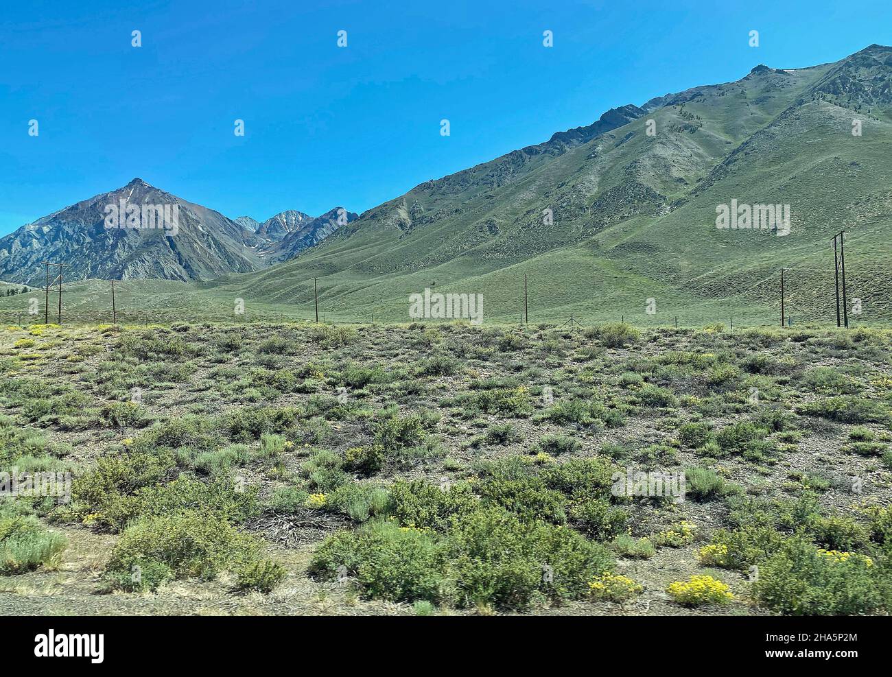 Eastern Sierra scenery Stock Photo