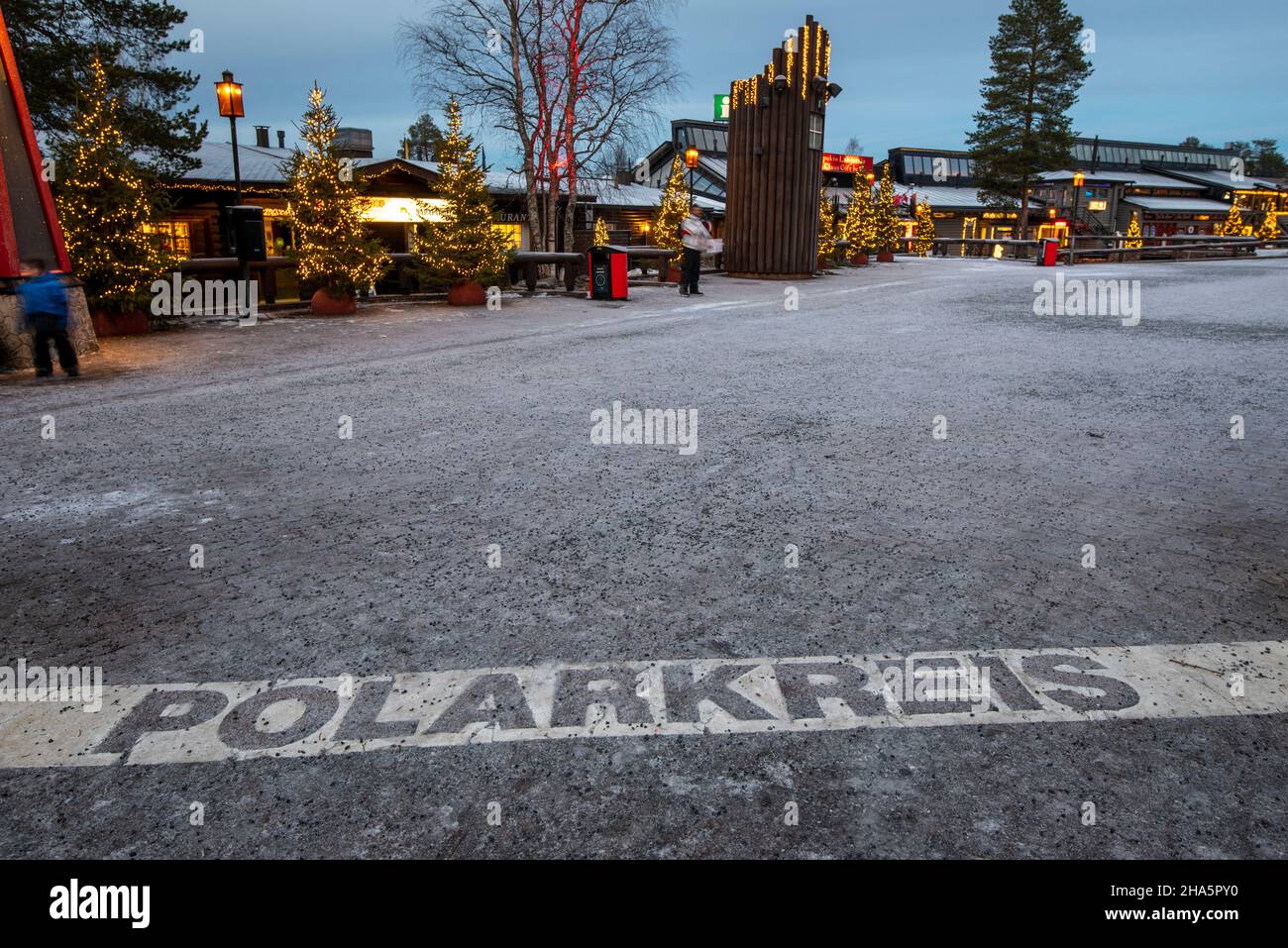 santa claus village,arctic circle,rovaniemi,lapland,finland Stock Photo