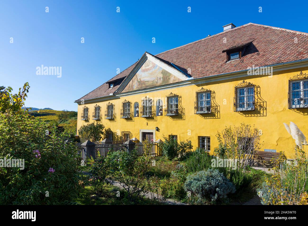 dürnstein,winery house rothenhof and pichelhof in wachau,niederösterreich / lower austria,austria Stock Photo