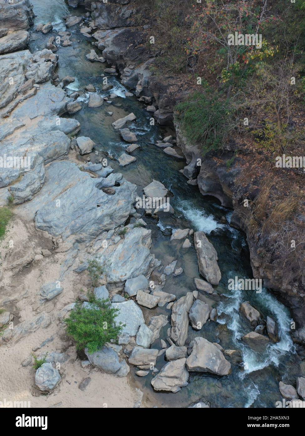 Beautiful view of a river with rocks and large stones Stock Photo - Alamy