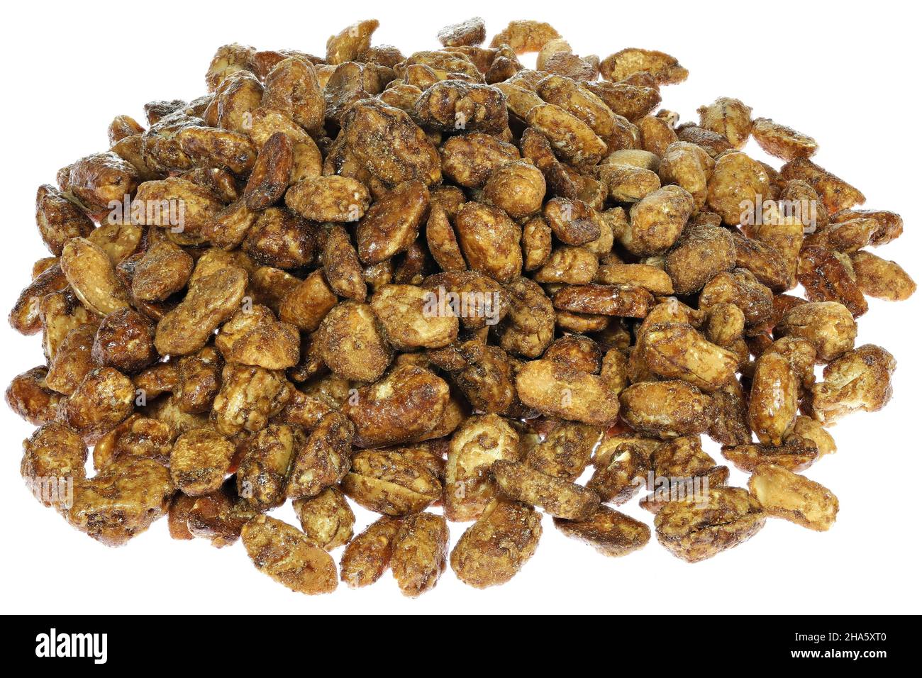 candied peanuts isolated on white background Stock Photo