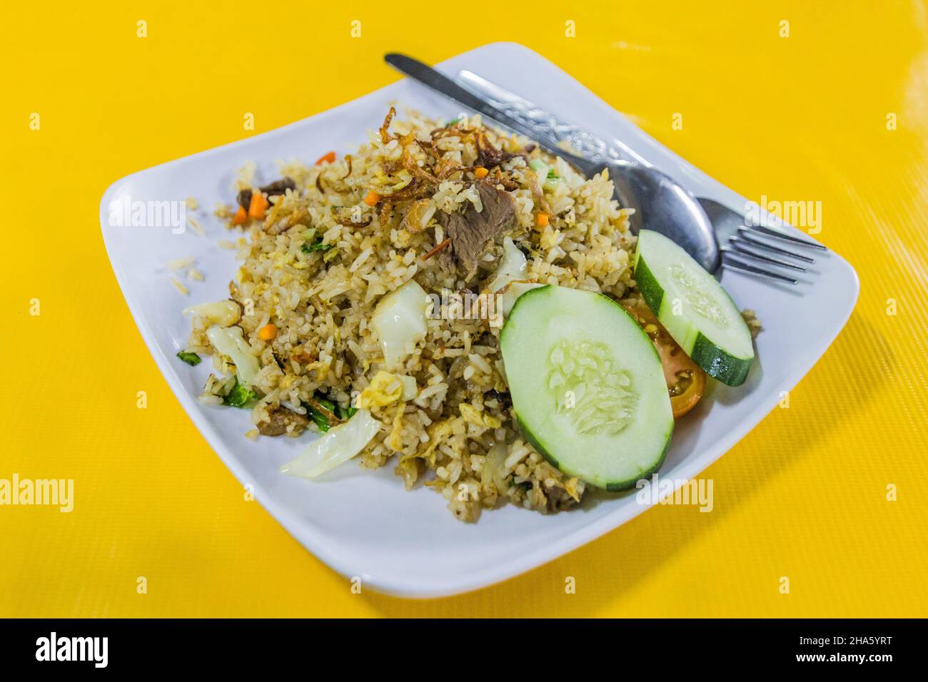 Fried rice, meal in Brunei Stock Photo Alamy