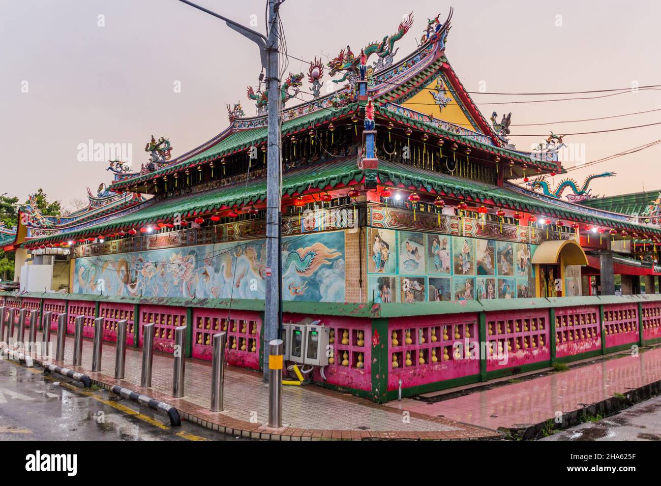 Tua Pek Kong Chinese temple in Miri, Sarawak, Malaysia Stock Photo
