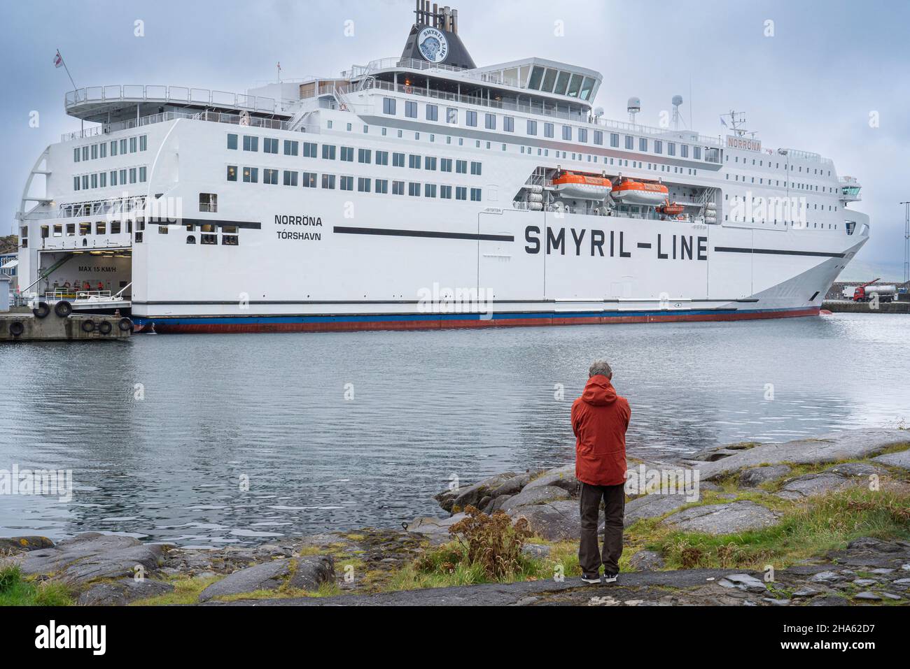 smyrilline,ferry in torshavn,capital of the faroe islands,streymoy