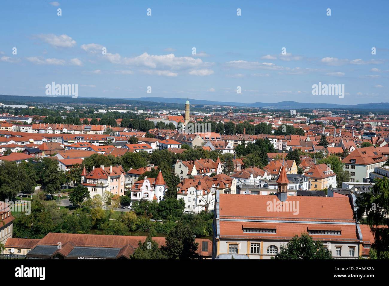 germany,bavaria,upper franconia,bamberg,city overview,old town,panorama Stock Photo