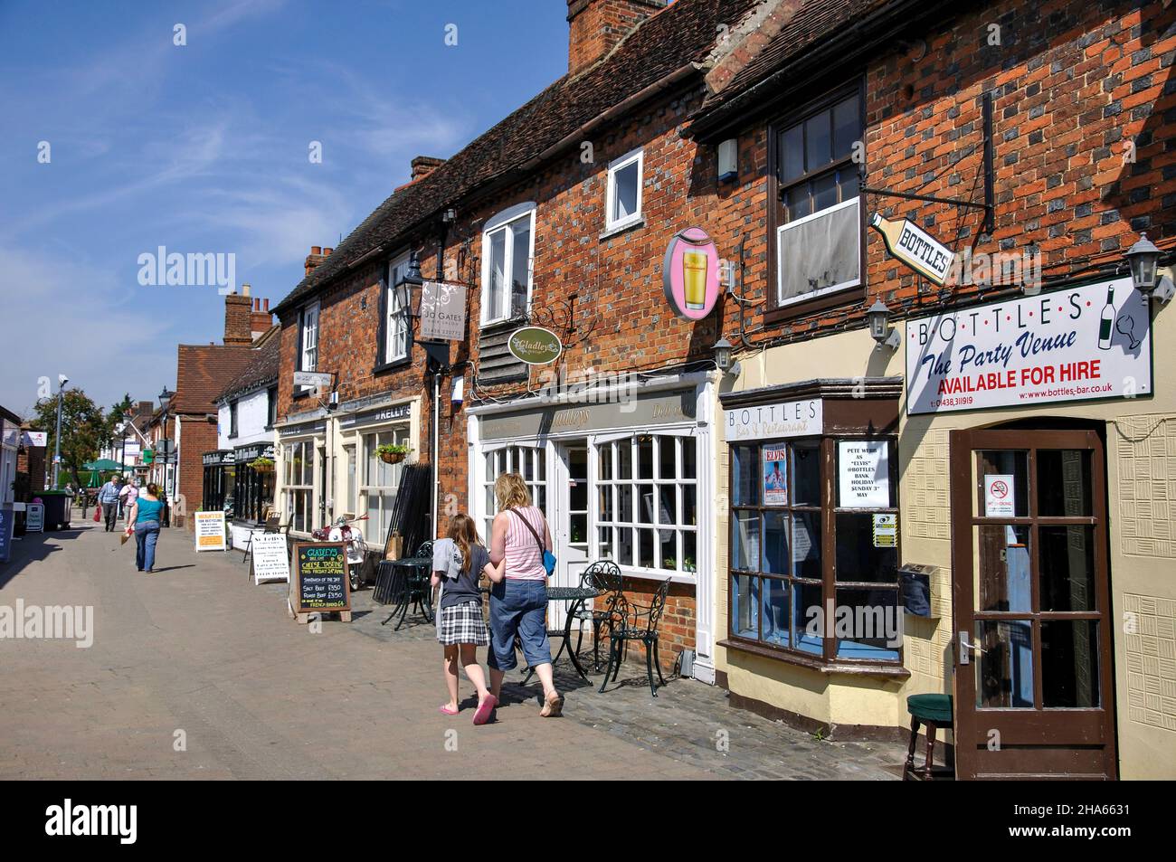 Middle Row, High Street, Old Town, Stevenage, Hertfordshire, England, United Kingdom Stock Photo