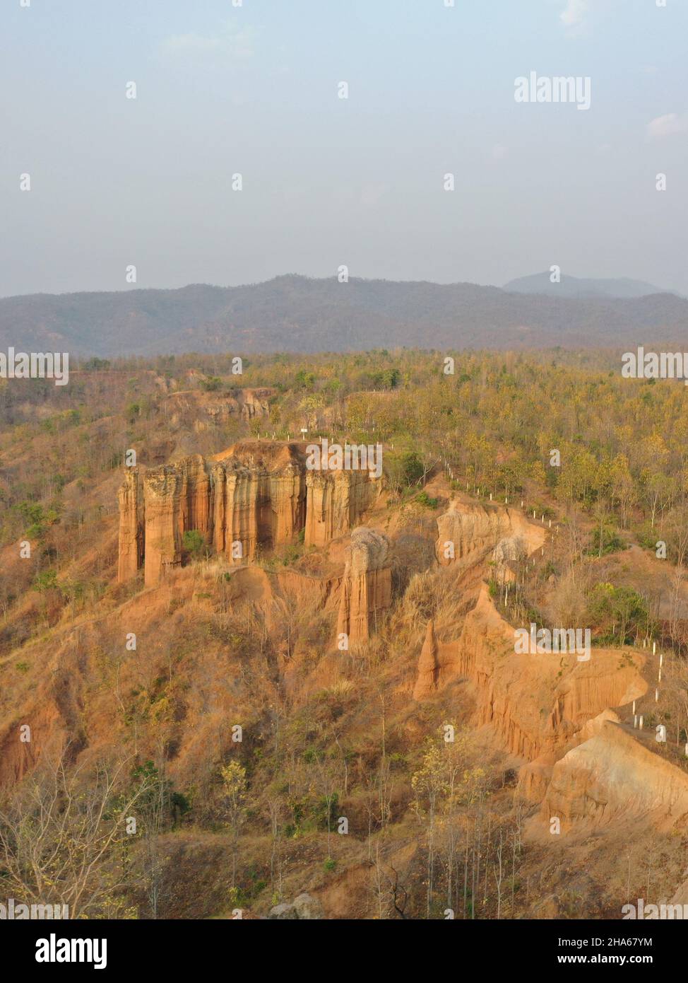 Beautiful view of a landscape with large rocks in a field Stock Photo ...
