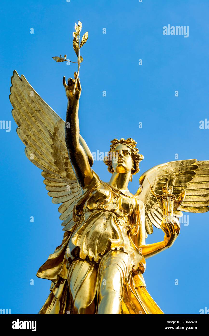The angel of peace on the peace monument in munich hi-res stock
