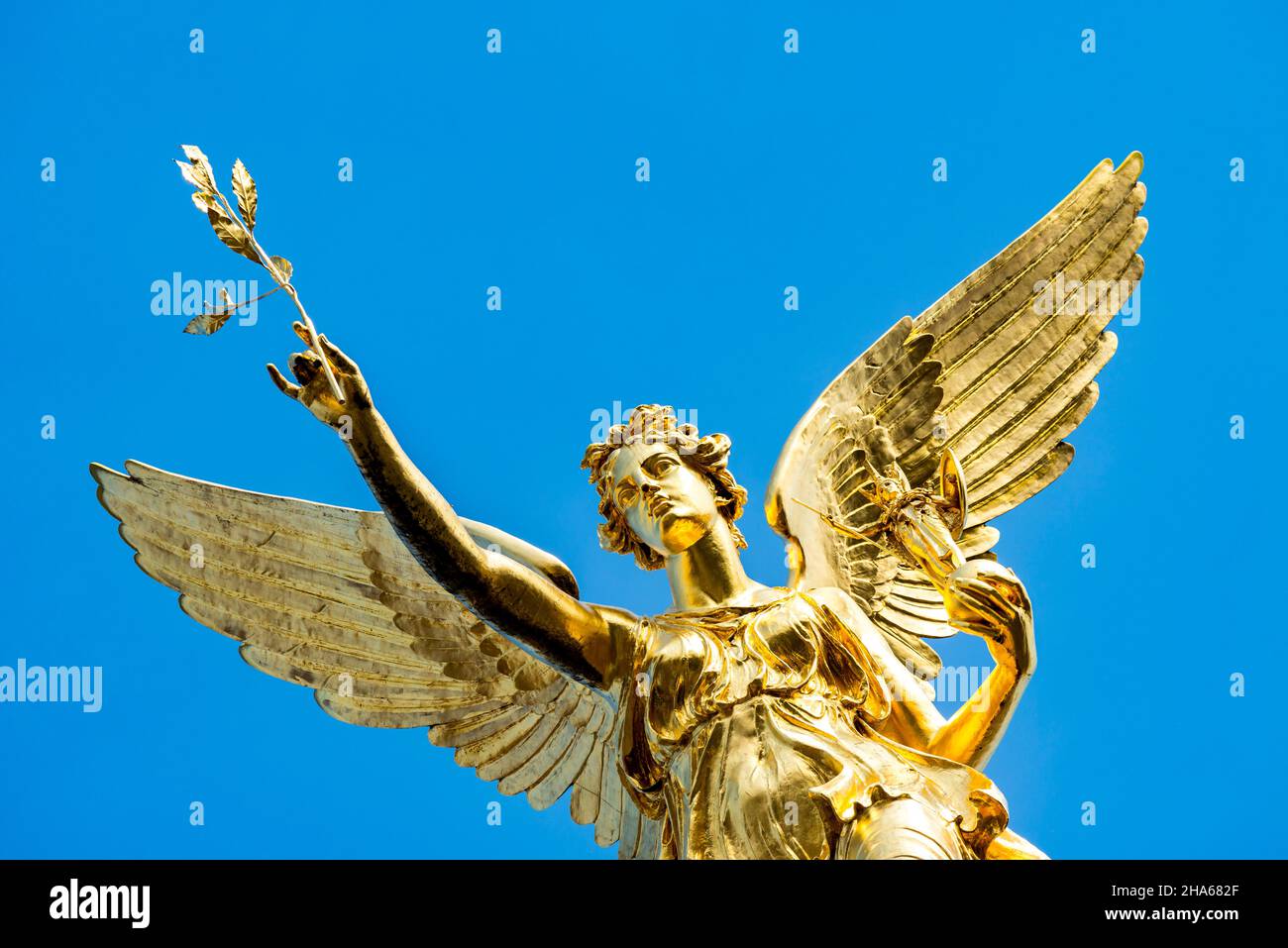 The angel of peace on the peace monument in munich hi-res stock