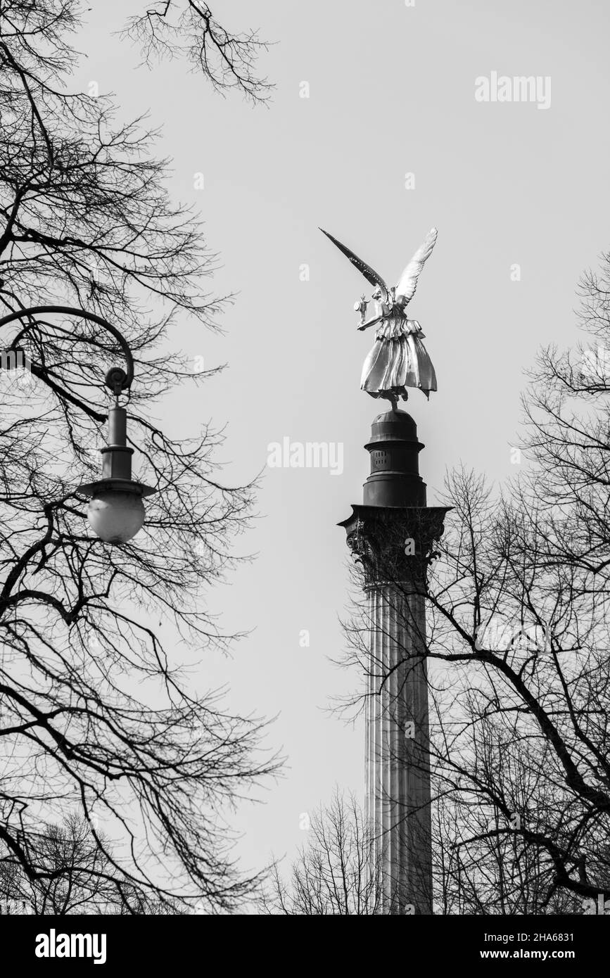 the angel of peace on the peace monument in munich Stock Photo