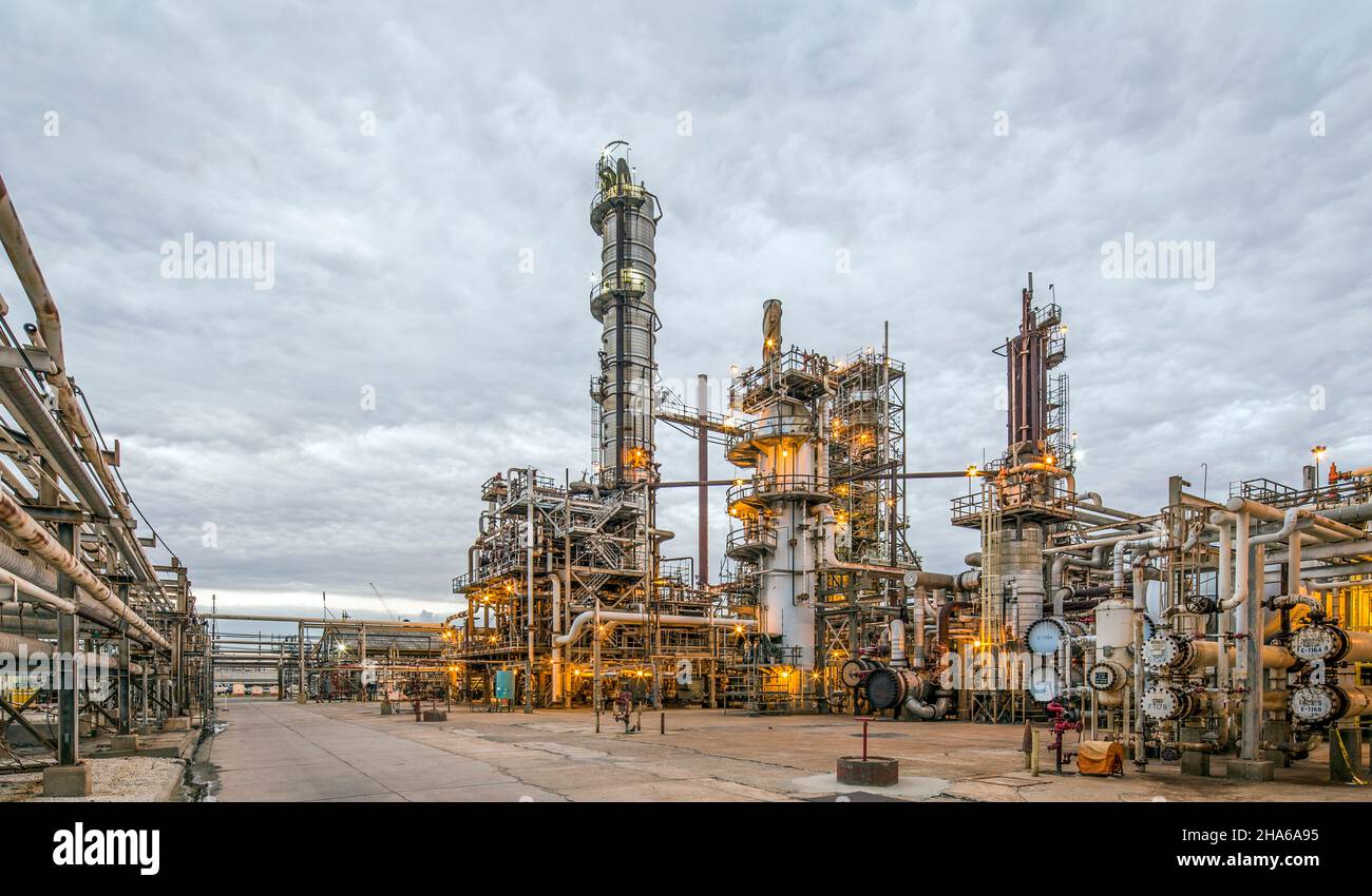 Oil Refinery in Deer Park, Texas Stock Photo Alamy