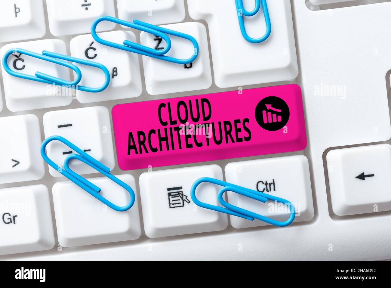 Sign displaying Cloud Architectures. Concept meaning Various Engineered Databases Softwares Applications Practicing Speed Typing Accuracy, Testing Stock Photo