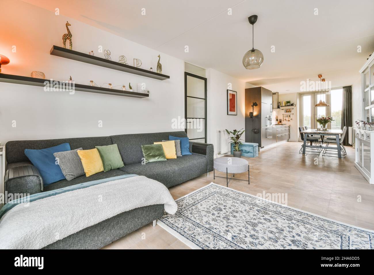 Interior design of a stylish living room Stock Photo - Alamy