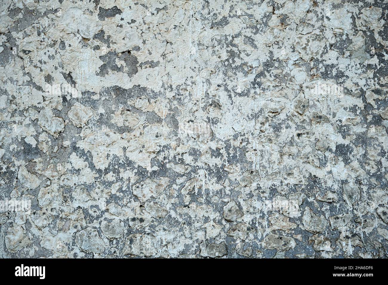 Old distressed lime wash wall Stock Photo