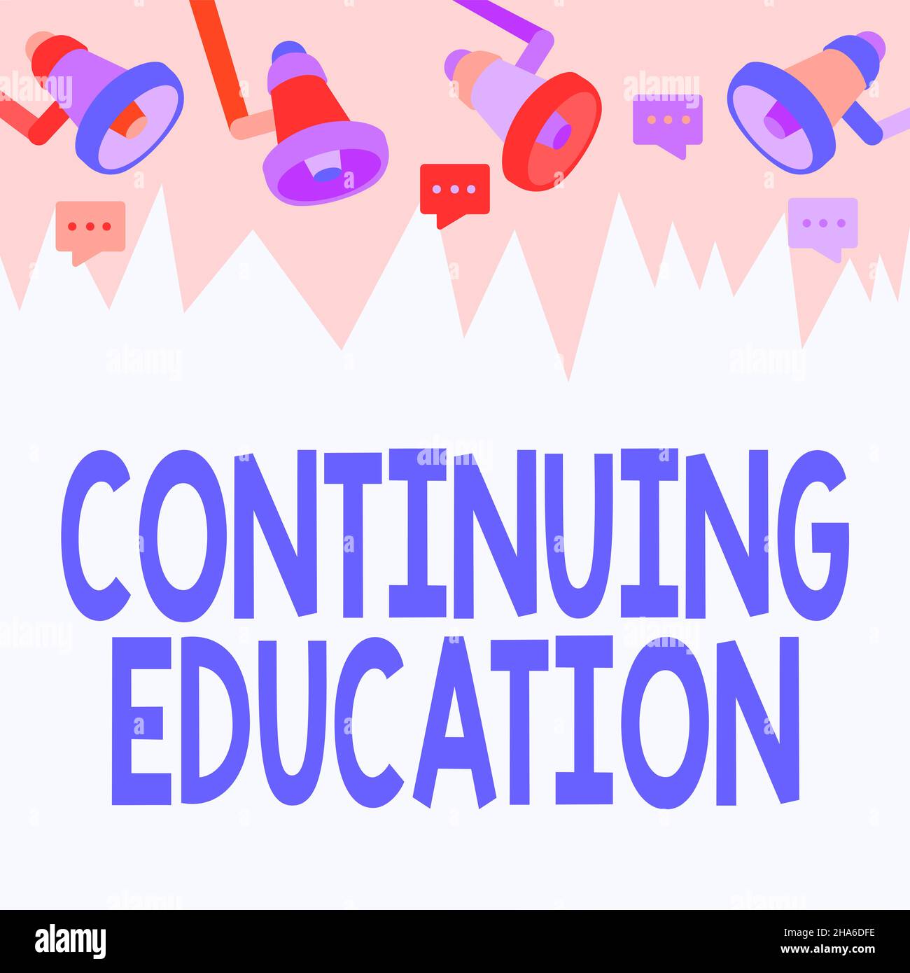 Text showing inspiration Continuing Education. Internet Concept ...
