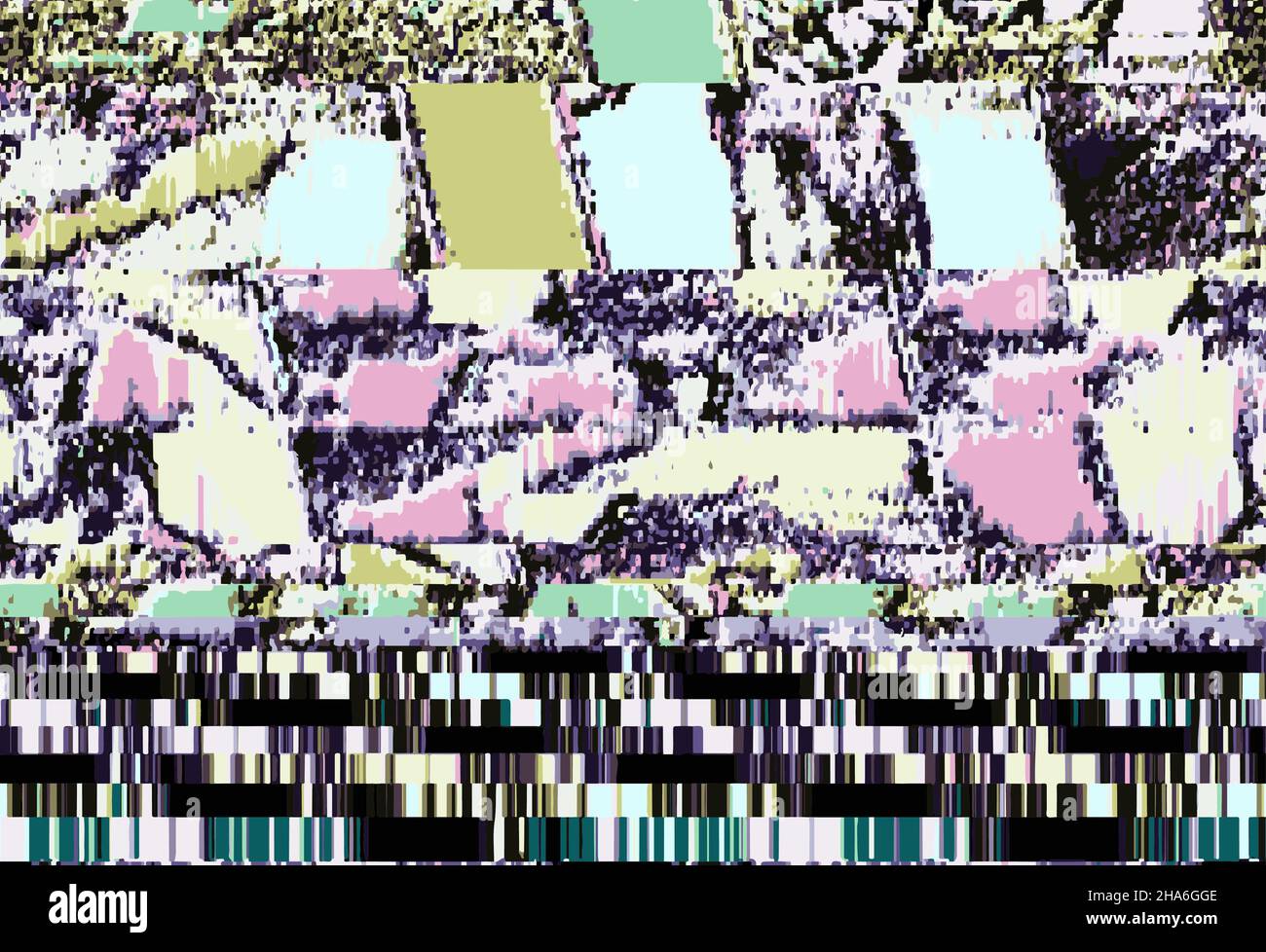 This is a illustration of Cool bug glitch TV screen background Stock
