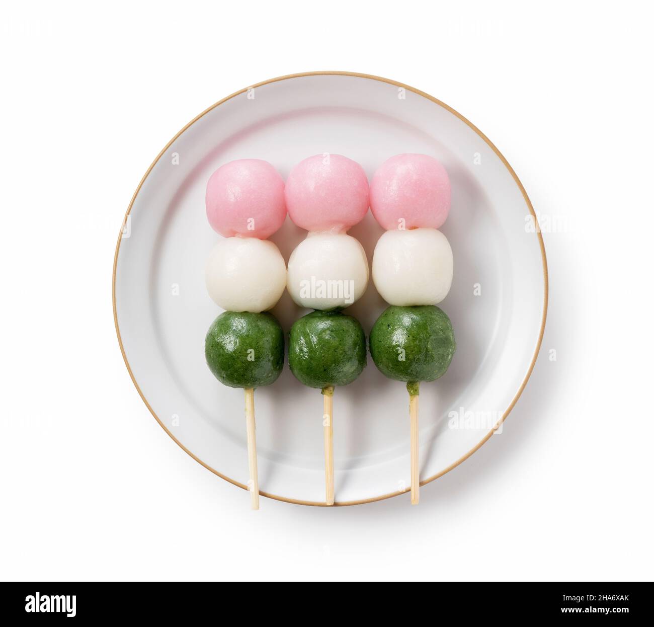 Three color dango Cut Out Stock Images & Pictures - Alamy