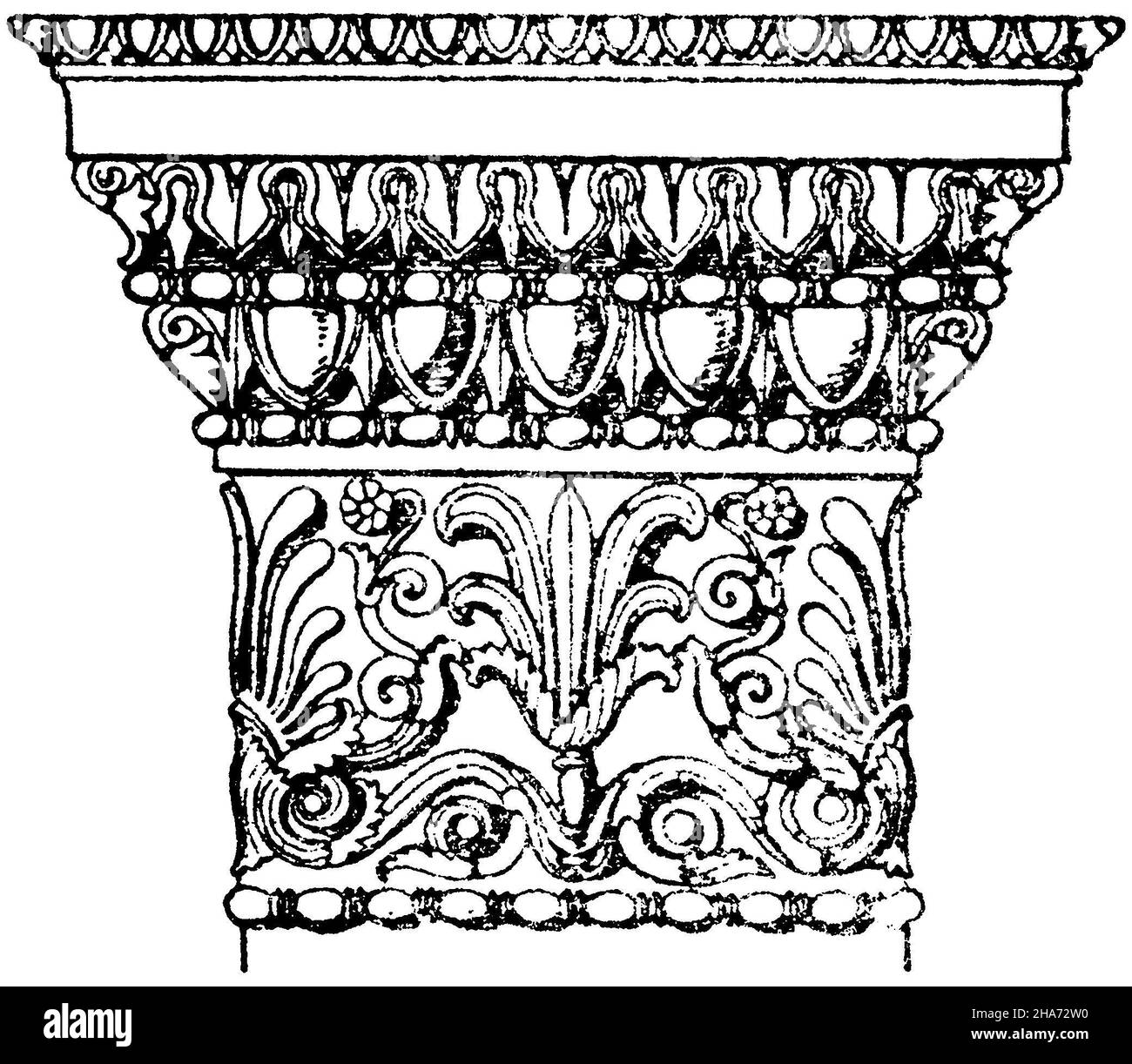 Solid Hardwood Greek/Roman Ionic Capitell 