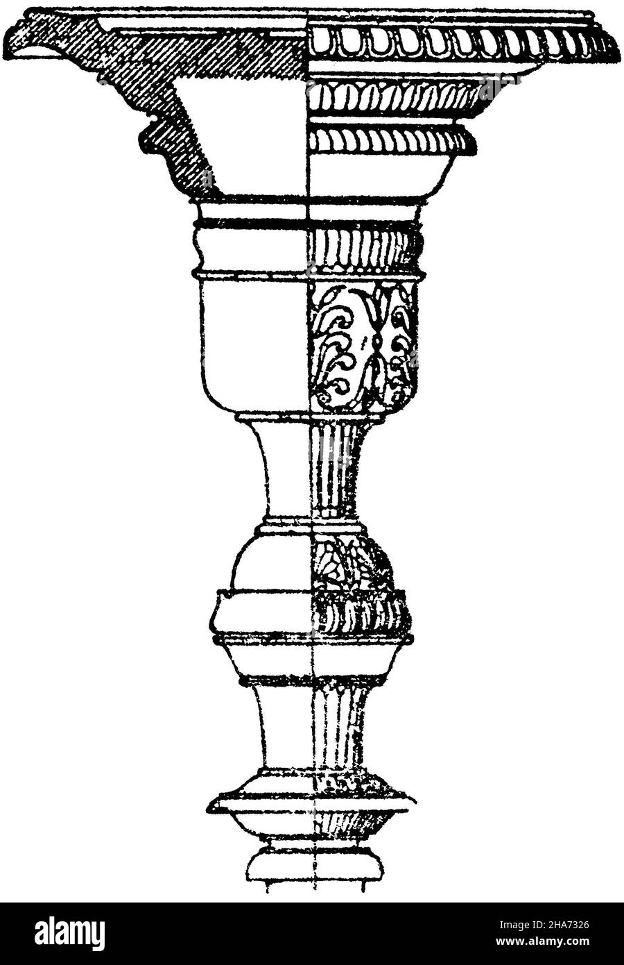 Candelabra Chalice Chalice of antique bronze candelabra in the Museum