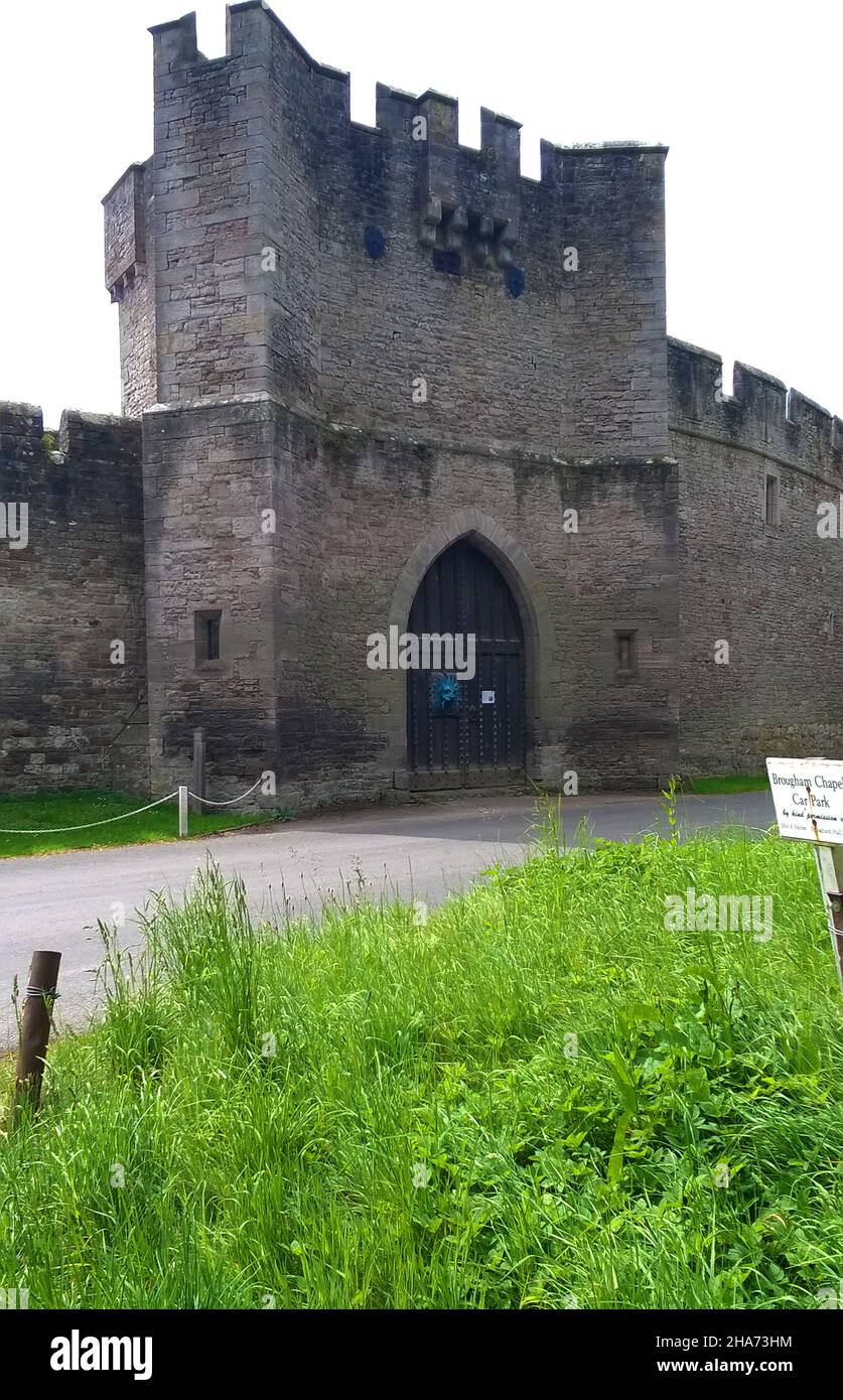 Brougham Hall tower with its famous knocker attached to the north door