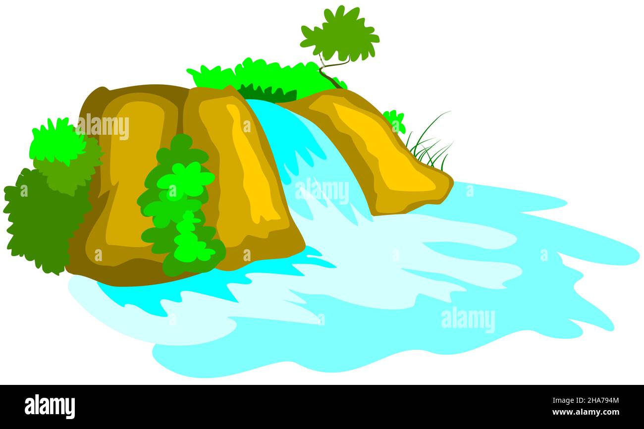 vector island isolated on white background Stock Vector