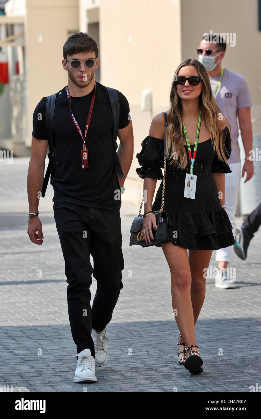 Abu Dhabi, UAE. 11th Dec 2021. (L to R) Pierre Gasly (FRA) AlphaTauri