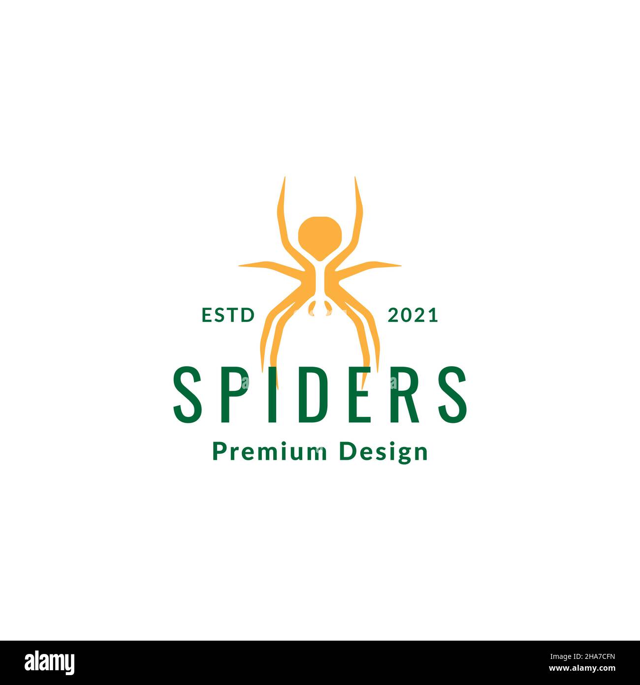 colorful widow spiders vintage logo symbol icon vector graphic design illustration idea creative Stock Vector