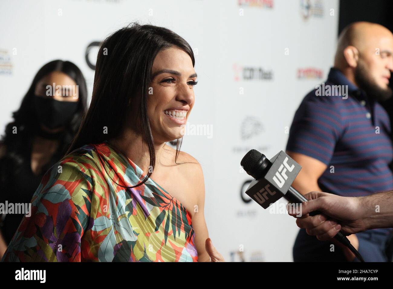 Las Vegas, NV, USA. 10th Dec, 2021. Wesley Santos, Moa Dern Santos,  Mackenzie Dern at arrivals for 13th Annual Fighters Only World MMA Awards,  Worre Studios, Las Vegas, NV December 10, 2021.