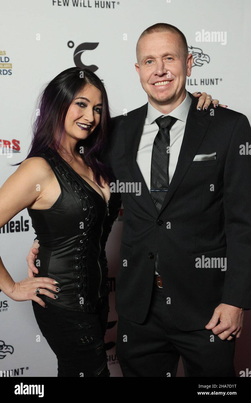 Las Vegas, NV, USA. 10th Dec, 2021. Wesley Santos, Moa Dern Santos,  Mackenzie Dern at arrivals for 13th Annual Fighters Only World MMA Awards,  Worre Studios, Las Vegas, NV December 10, 2021.