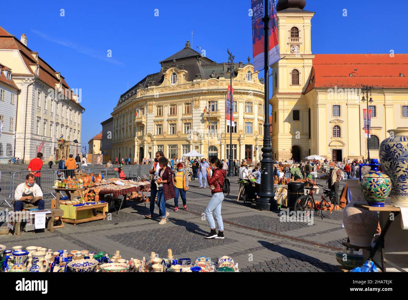 September 5 2021 - Sibiu, Hermannstadt, Romania: Area Around The