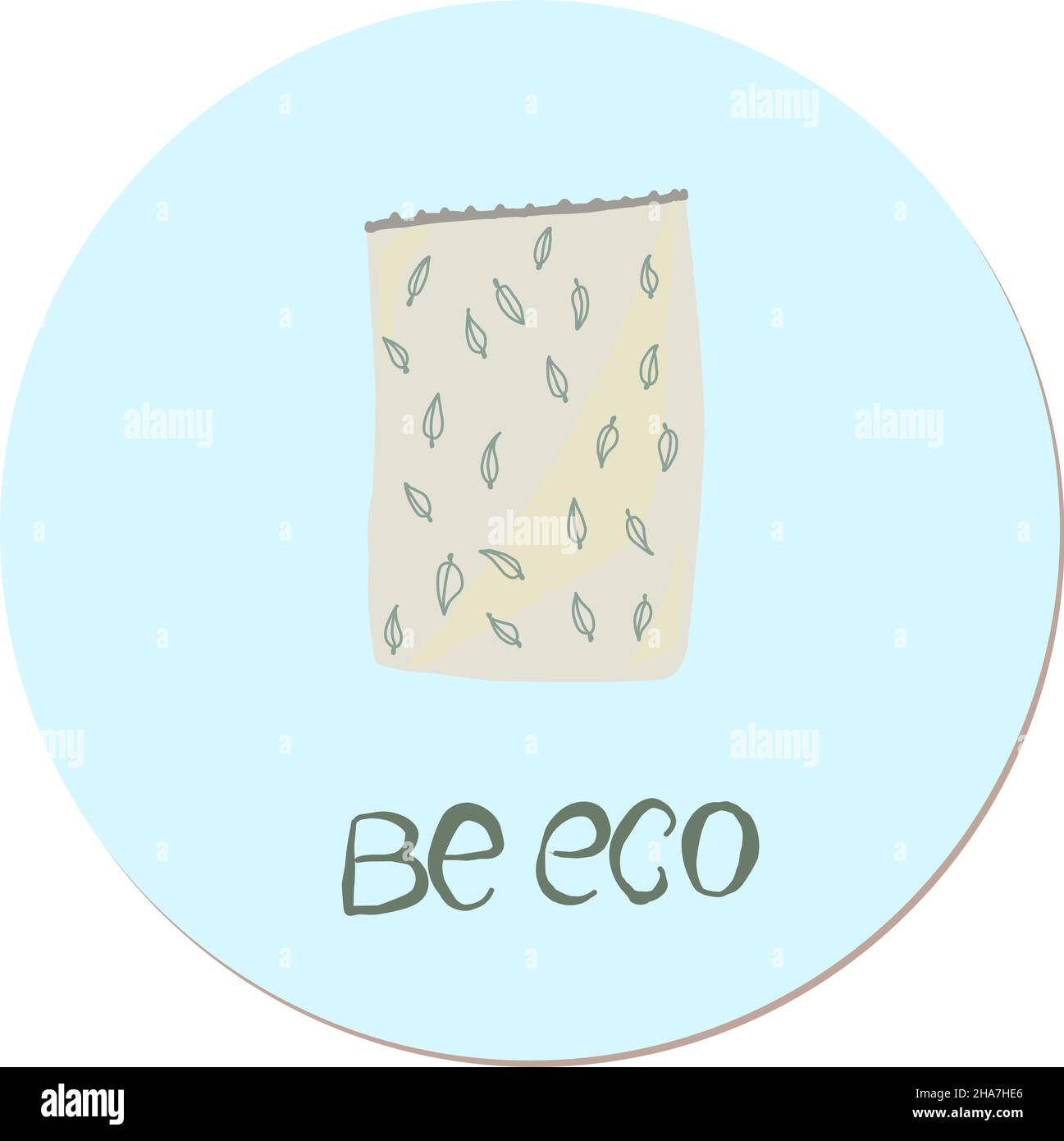 paid disposable packages to supermarkets, plastic bags, balls for vegetables, cereals and candies. Eco activity. Environmental protection. Vector illu Stock Vector