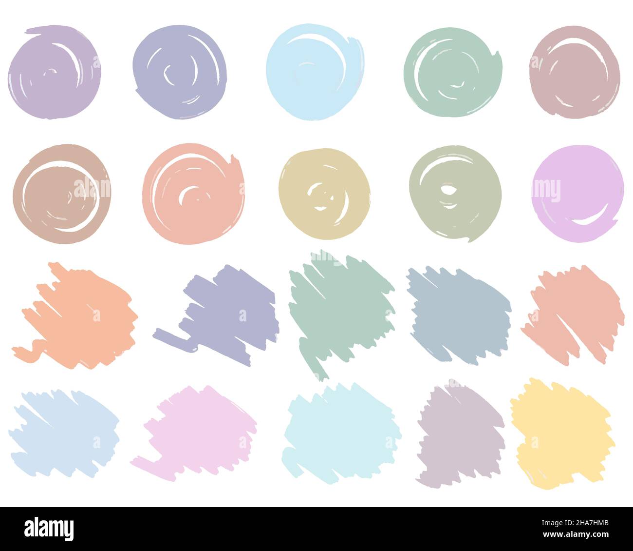 Paint stains set vector illustration Stock Vector Image & Art - Alamy