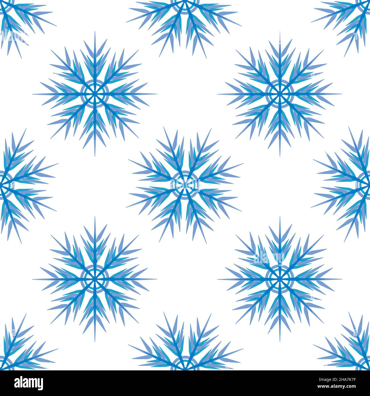 A seamless pattern on a square background is snowflakes. Design element ...