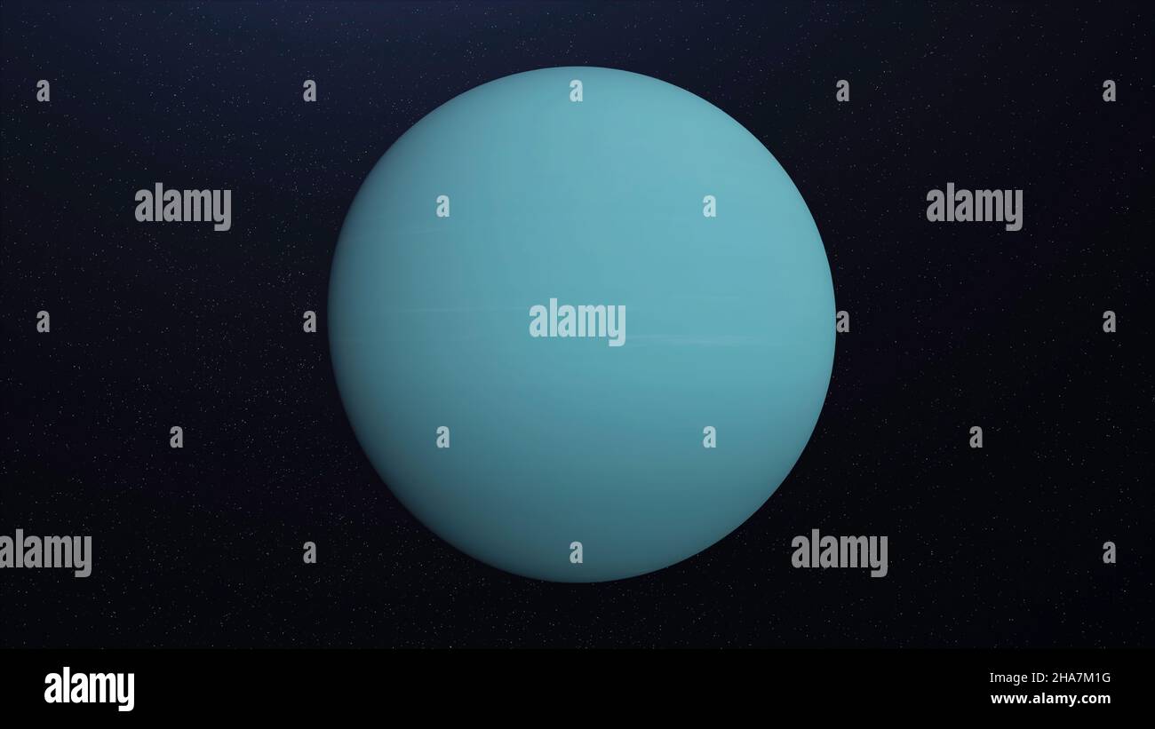 Abstract animation of Uranus. Animation. Abstract blue surface