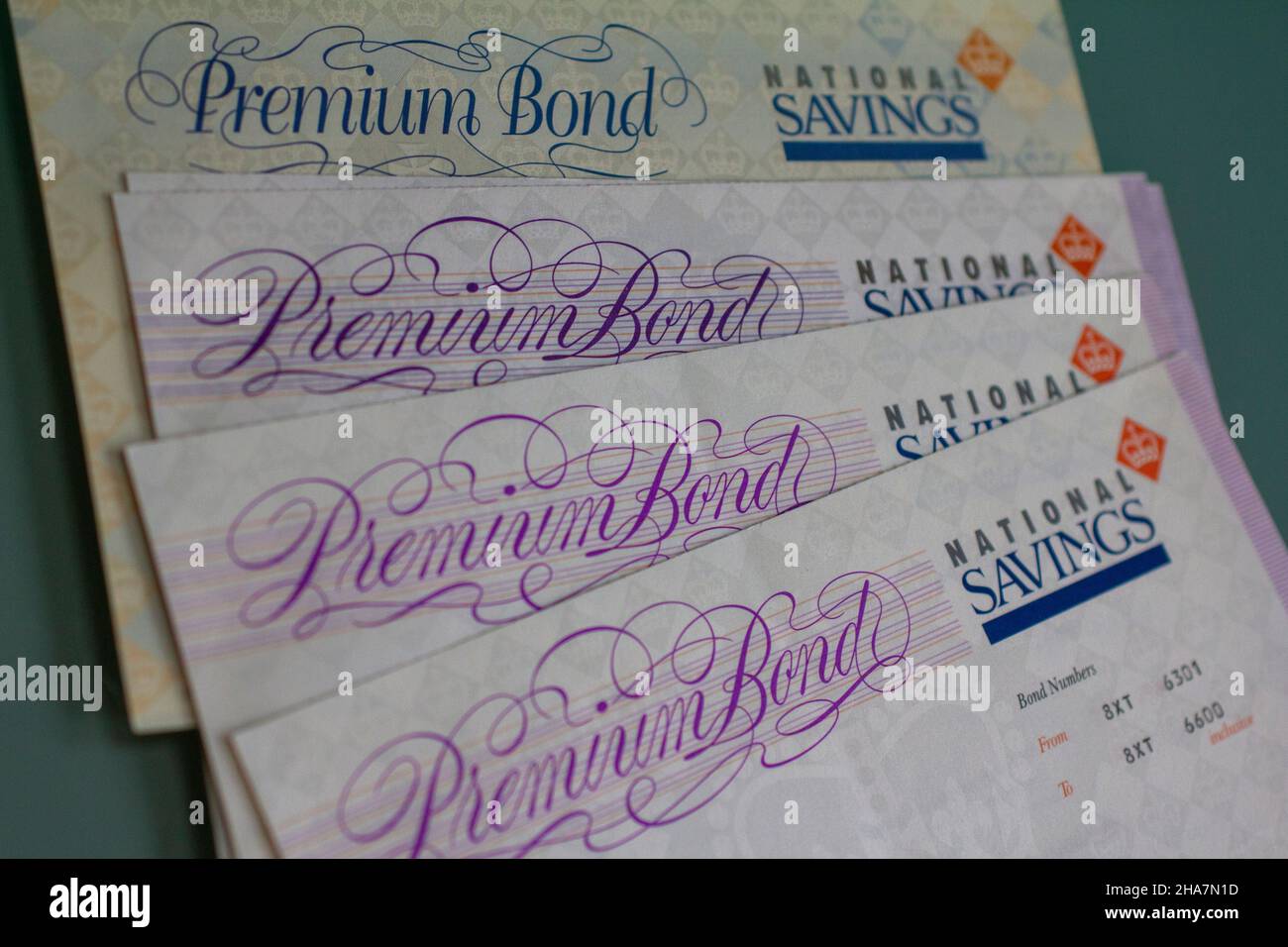 NS&I Premium Bonds issued by National Savings Stock Photo Alamy