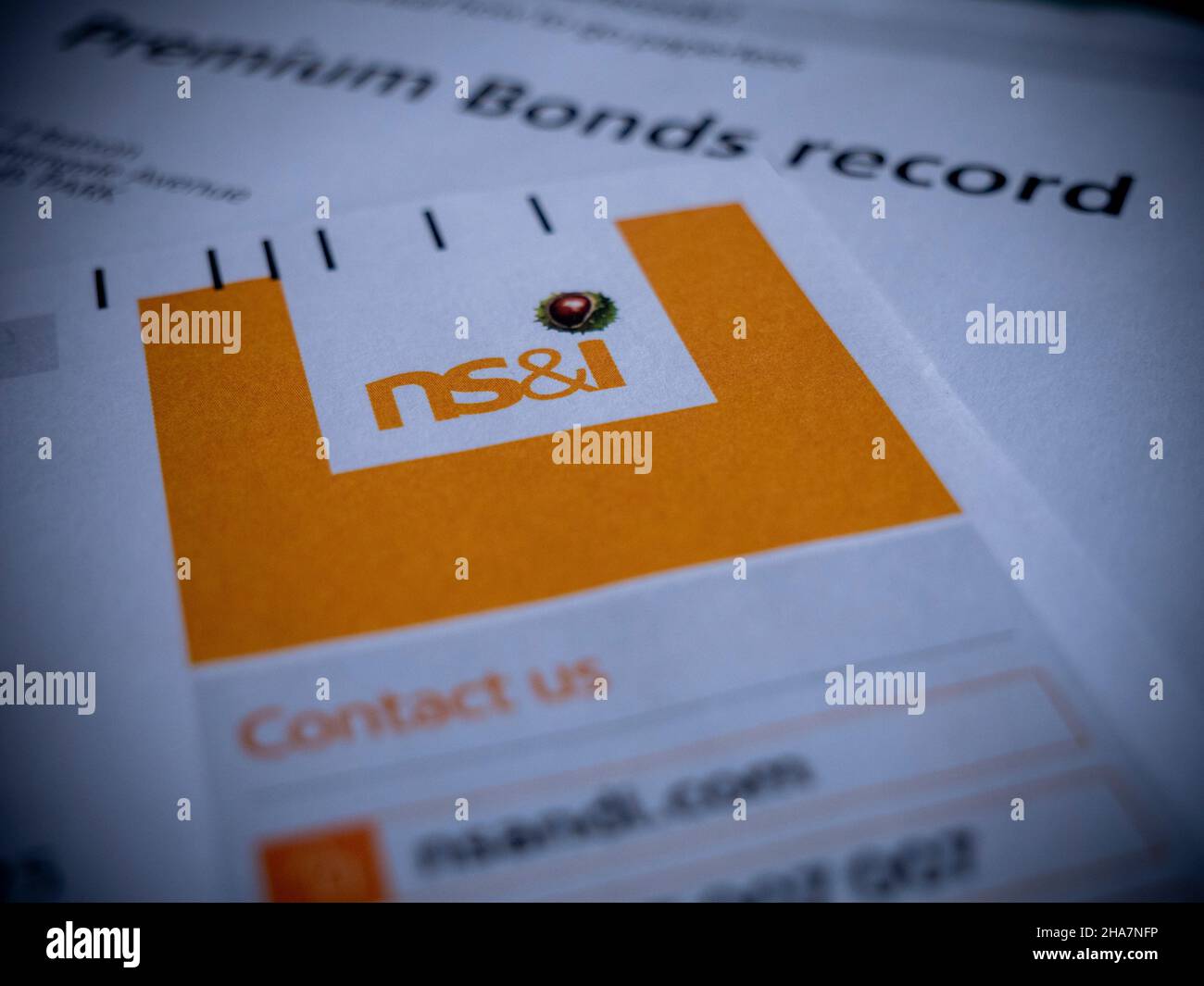 National Savings, N&SI Premium Bonds record Stock Photo Alamy