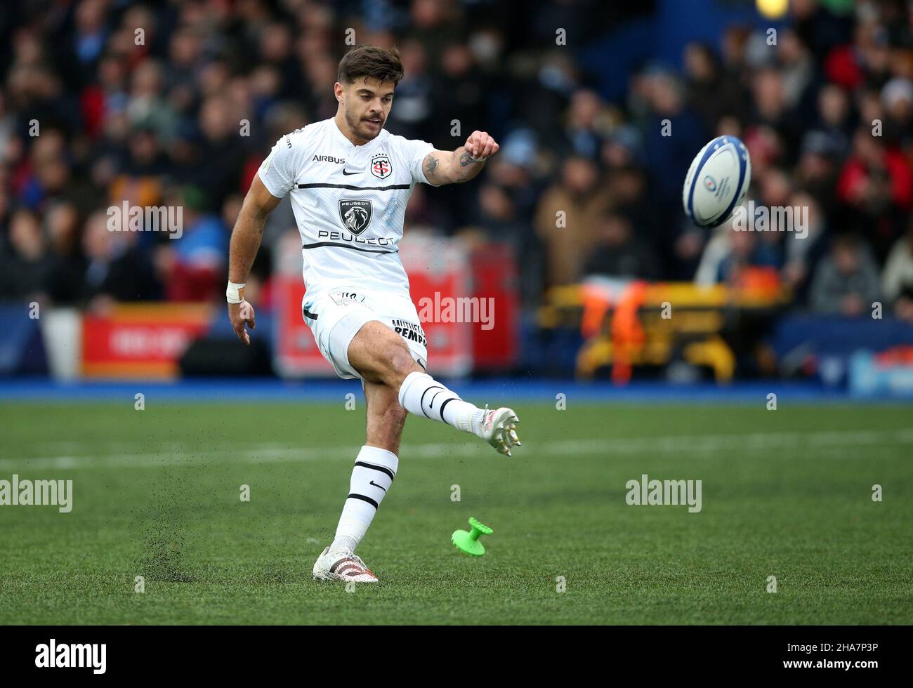 Toulouse's Romain Ntamack during the Heineken Champions Cup, Pool A match  at Coventry Building Society Arena, Coventry. Picture date: Saturday  January 15, 2022 Stock Photo - Alamy