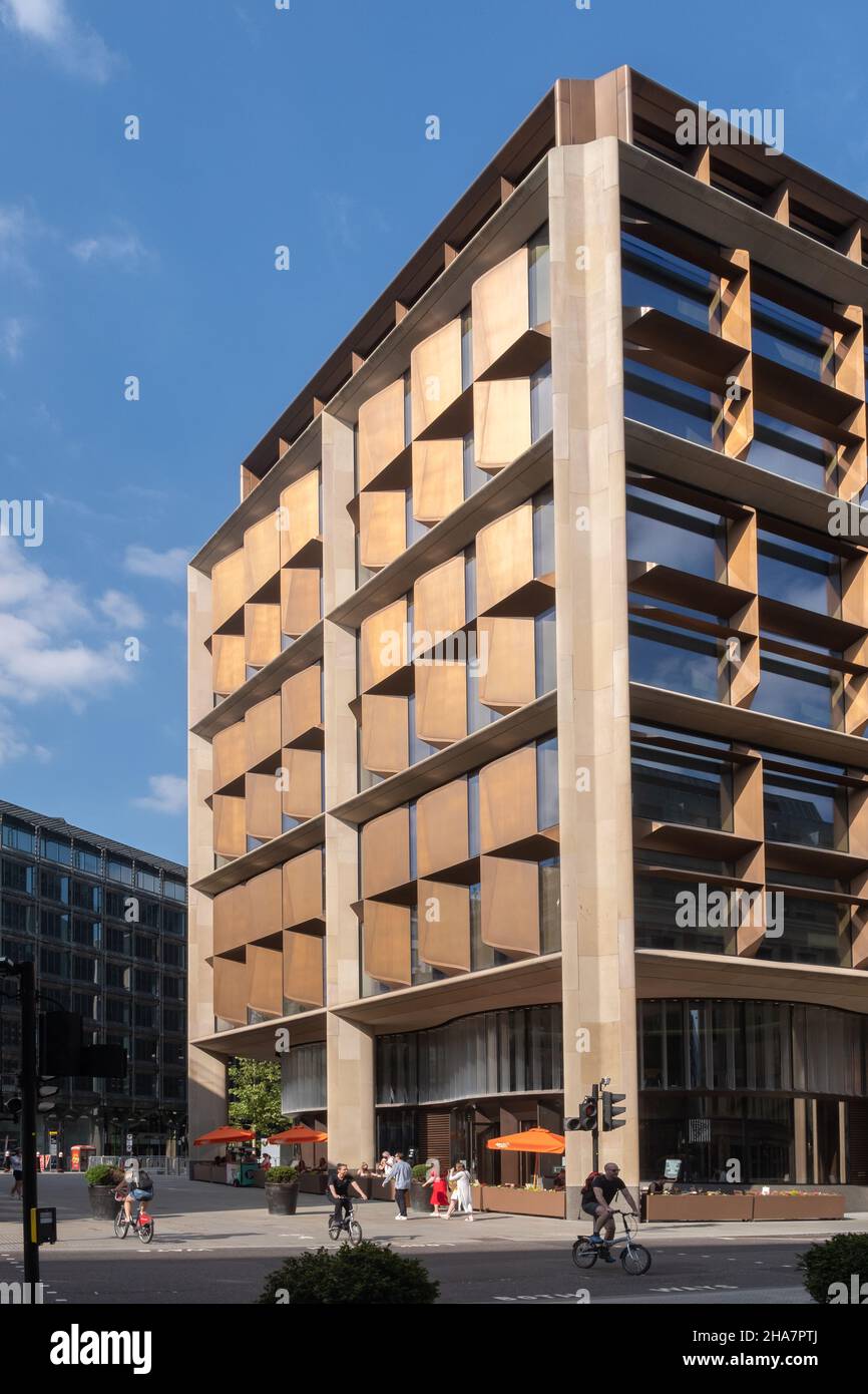 Bloomberg Building, Queen Victoria Street, London Stock Photo