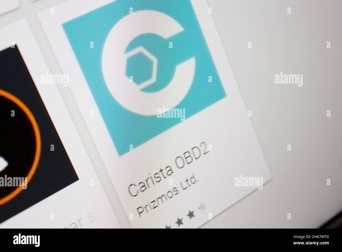 Ivanovsk, Russia - November 28, 2021: Carista OBD2 app on the display of  tablet PC Stock Photo - Alamy