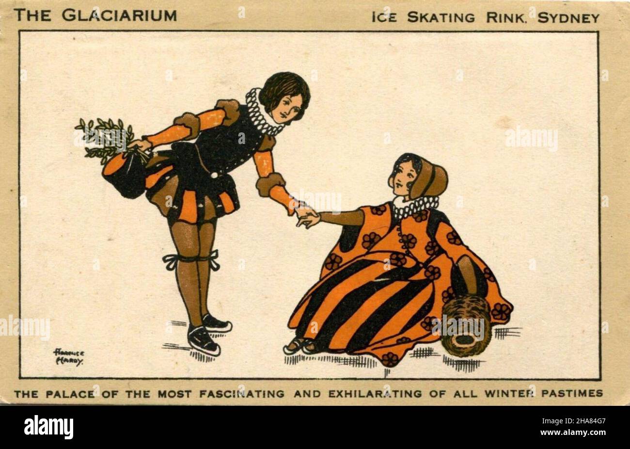 Early 1900s ice skating hi-res stock photography and images - Alamy