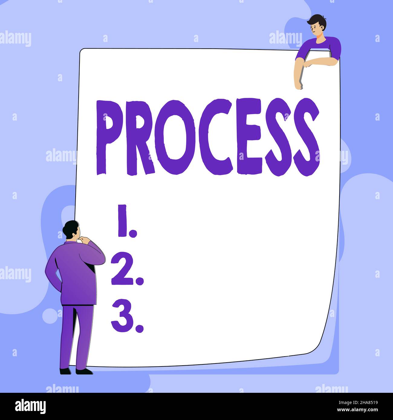 Conceptual caption Process. Word Written on Standard procedures how to