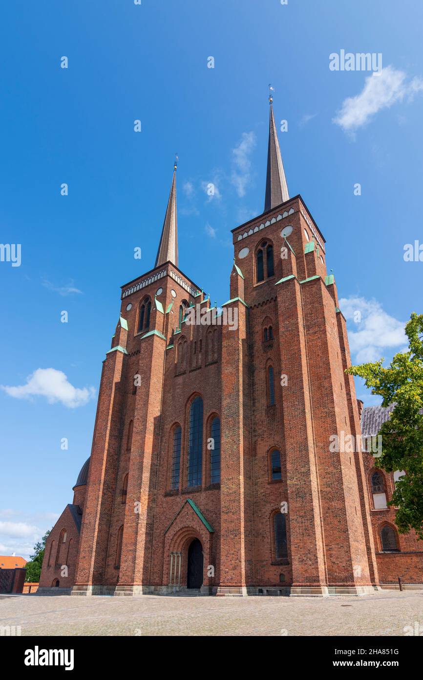 Roskilde: Roskilde Cathedral, in Roskilde, Zealand, Sealand, Sjaelland ...