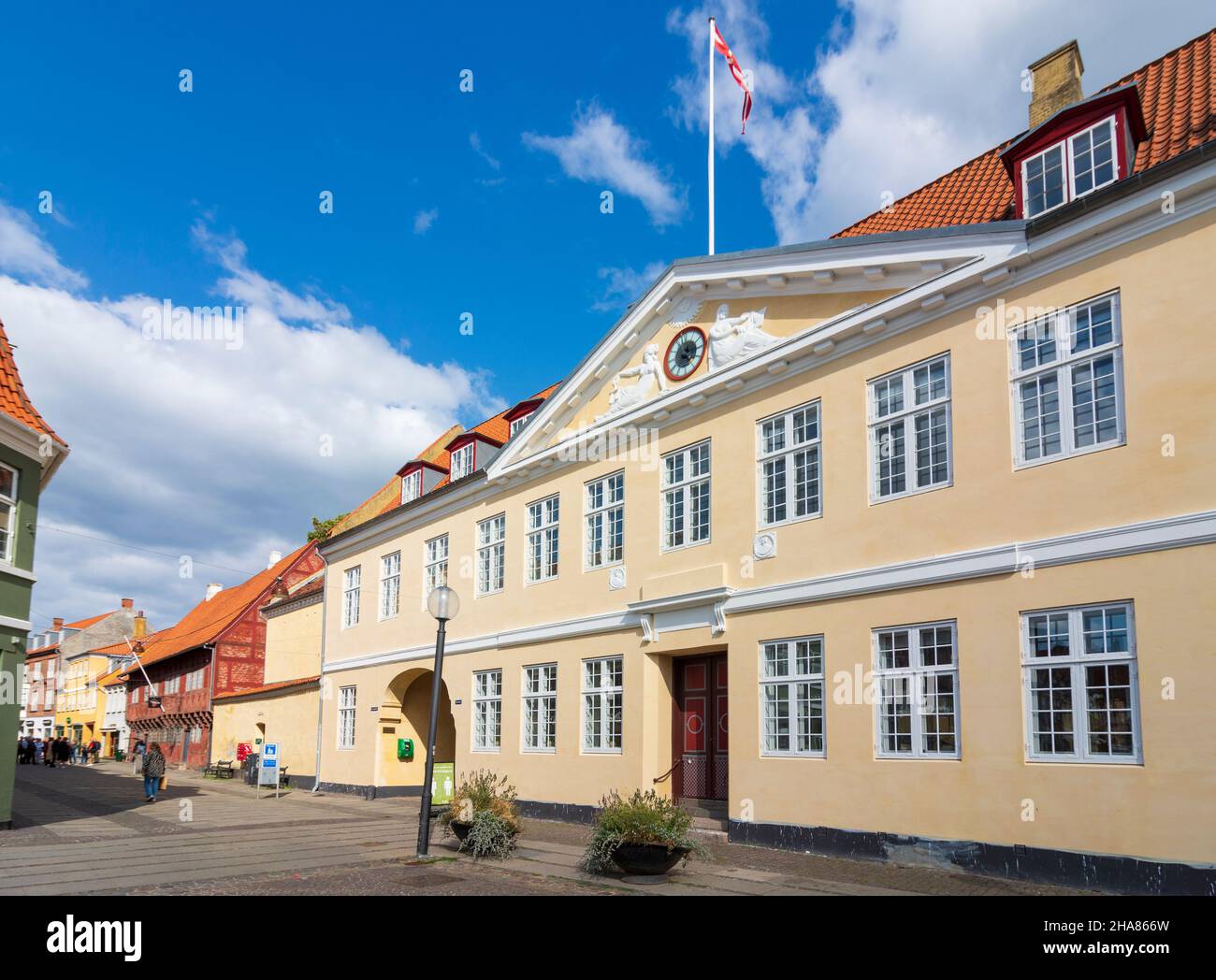 Koege: town hall, in Koege, Zealand, Sealand, Sjaelland, Denmark Stock ...