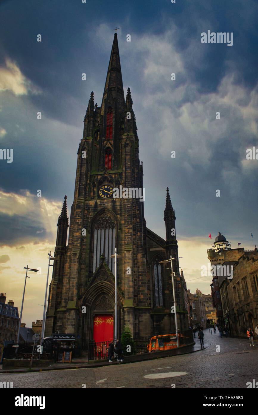 The Hub Edinburgh on the way up to Edinburgh Castle in Scotland Stock