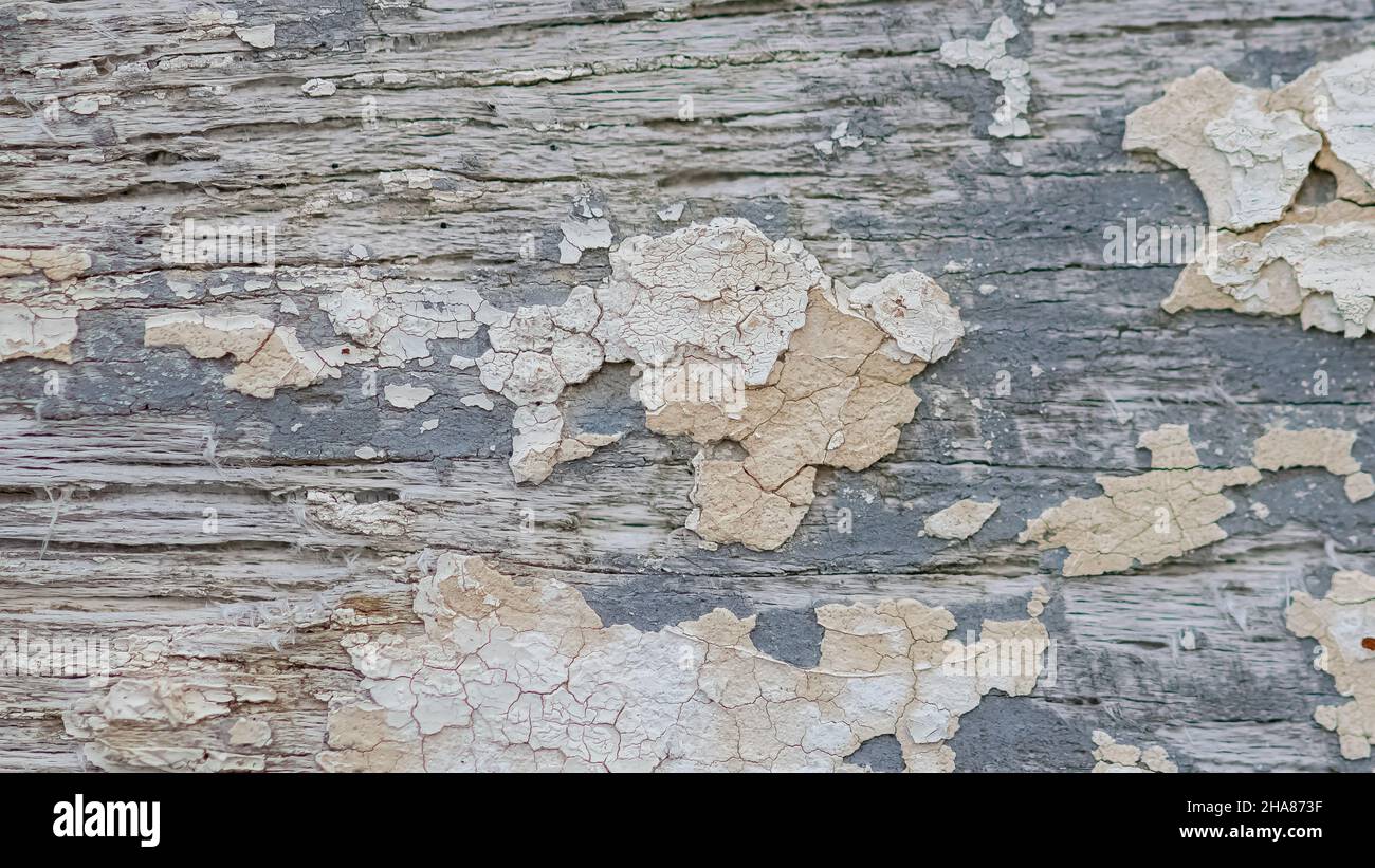 Flaked paint on a ship wreck, background Stock Photo