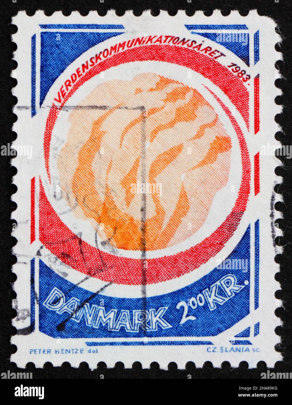DENMARK CIRCA 1983 a stamp printed in the Denmark shows World