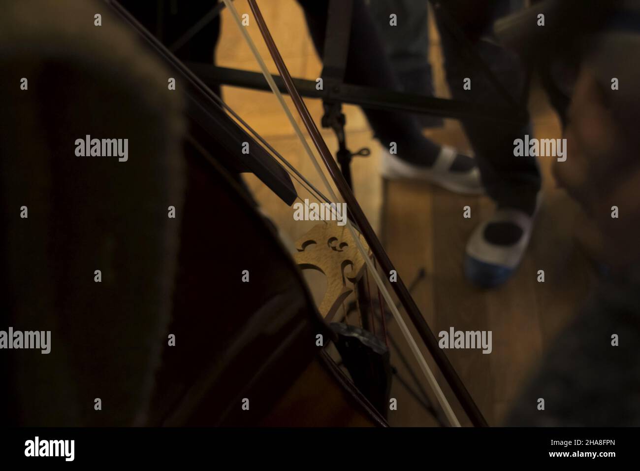 Closeup of the cello instrument Stock Photo - Alamy
