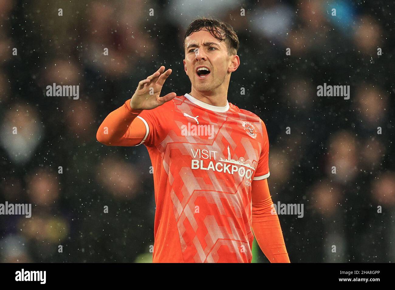 Owen Dale 7 0f Blackpool during the game Stock Photo Alamy