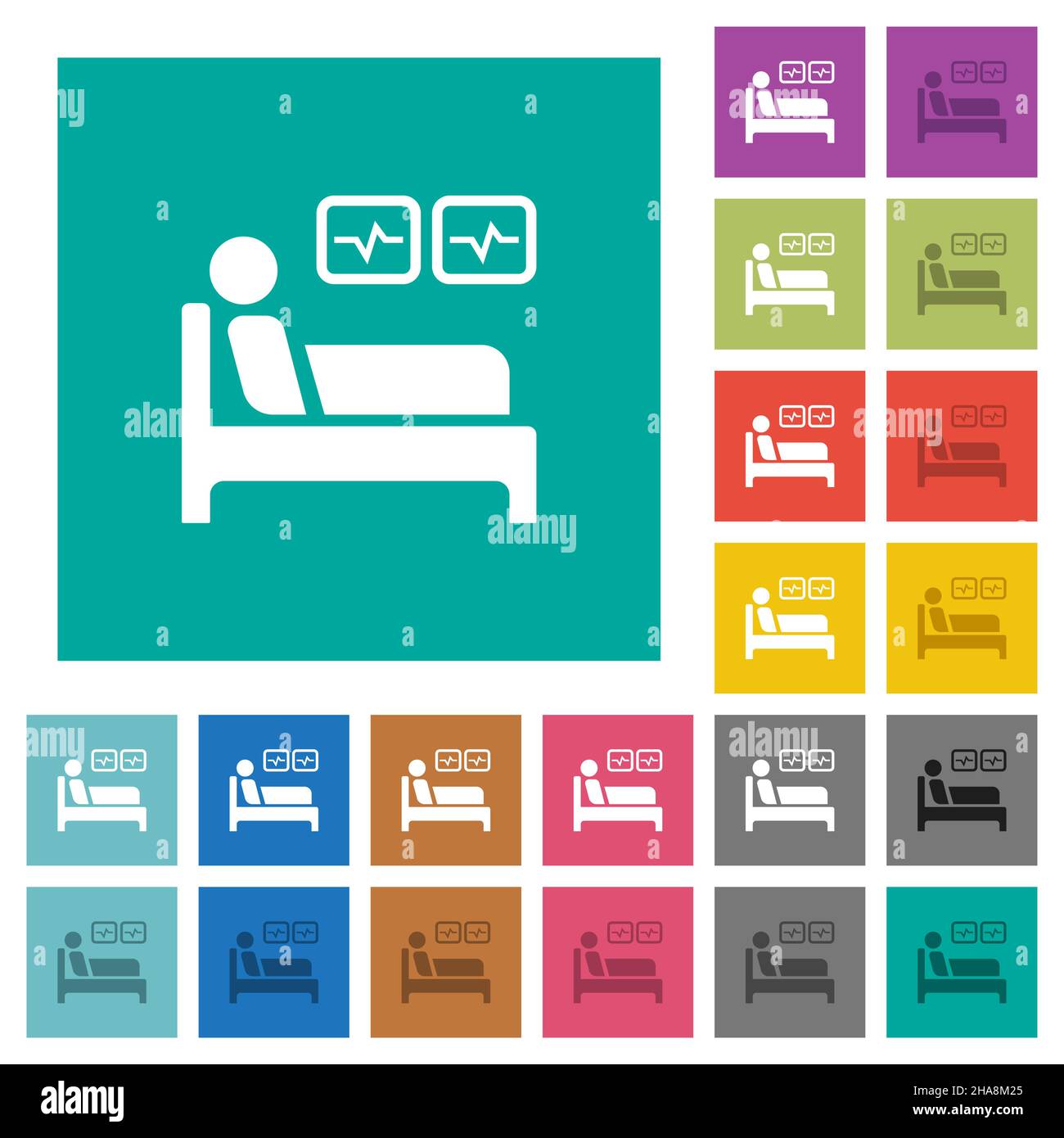 Intensive care multi colored Stock Vector Images - Alamy