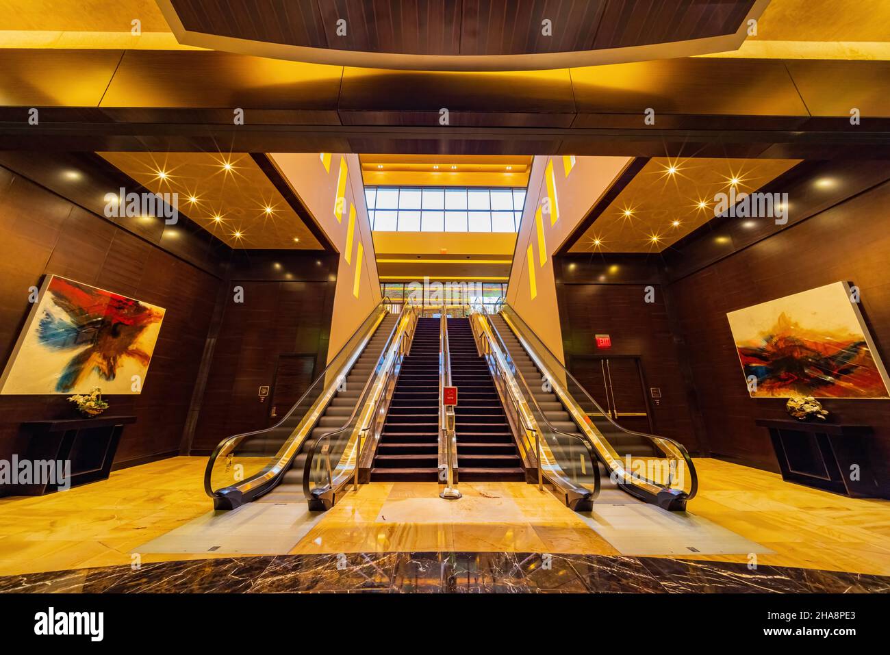 Red Rocks Indoor Las Vegas, MAY 5 2021 - Interior view of the Red Rock Casino Resort and ...